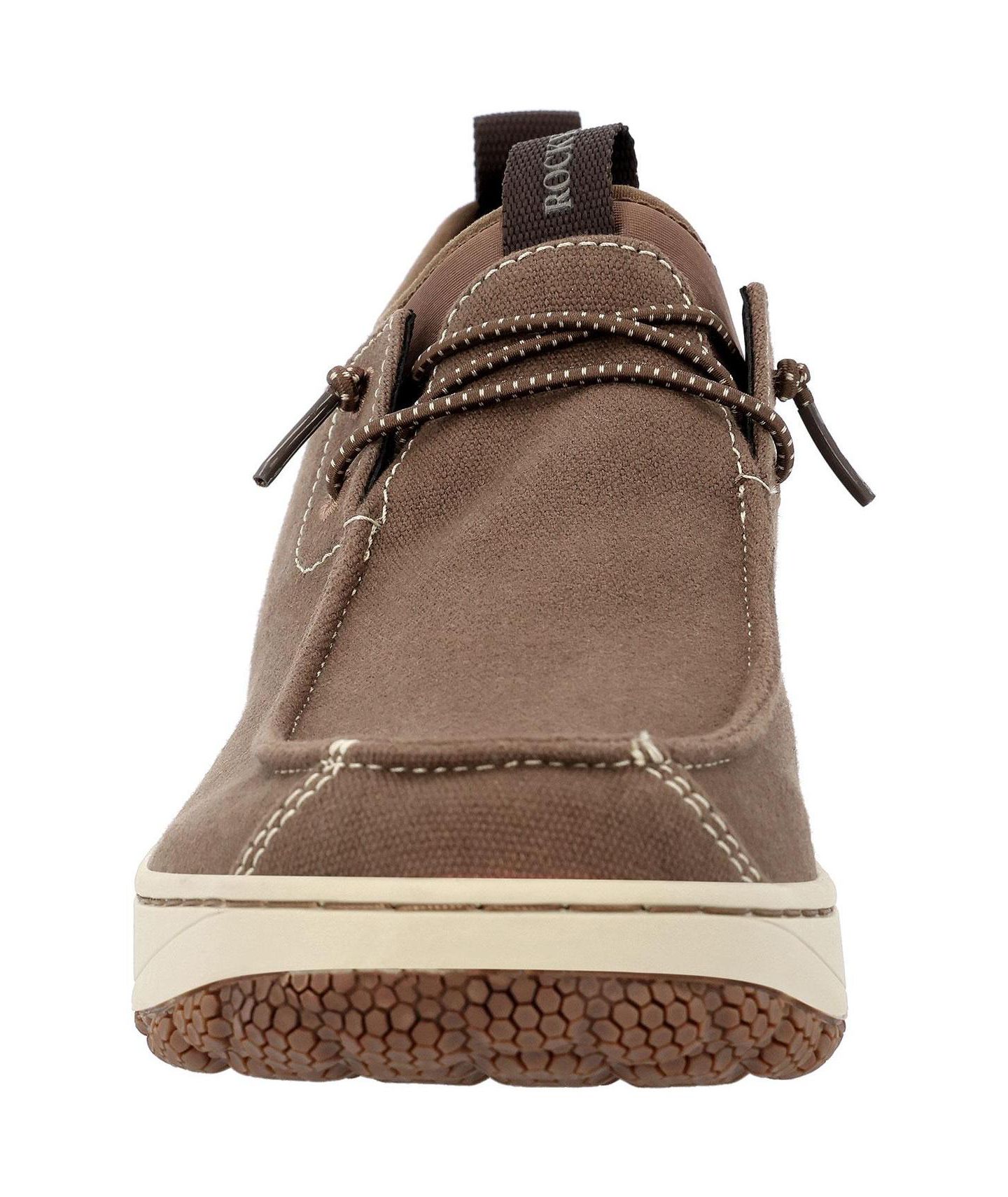 Мужские туфли ROCKY Dry-Strike SRX Outdoor Round-Toe Canvas Boat, цвет: Тёмный серо-коричневый — фото 3