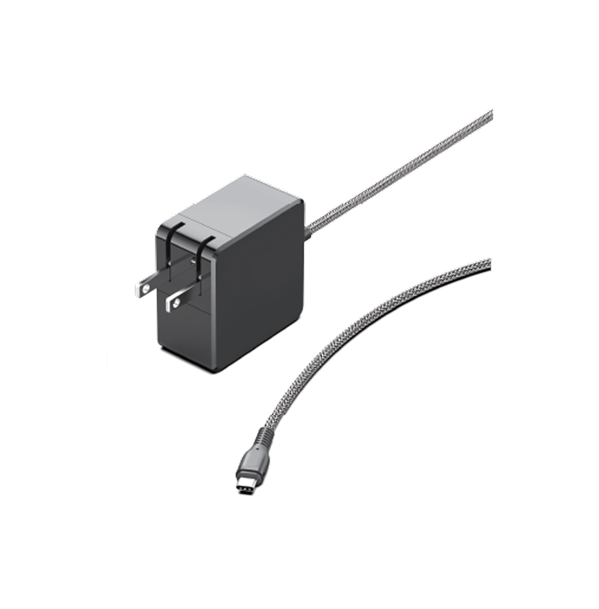 RadioShack 65W Usb-c Pd Braided-Cable Fast Charger [Compatible with Usb-c Devices]