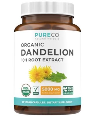 Dandelion Root Capsules, 60 Count