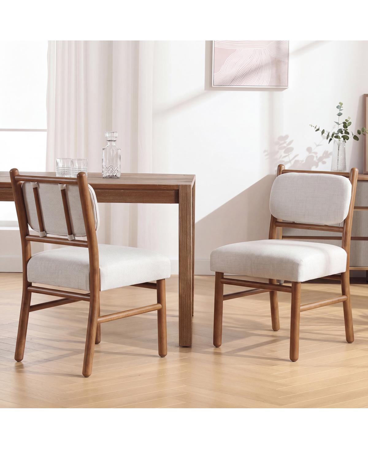 Streamdale Furniture Fabric Dining Chairs Set of 2