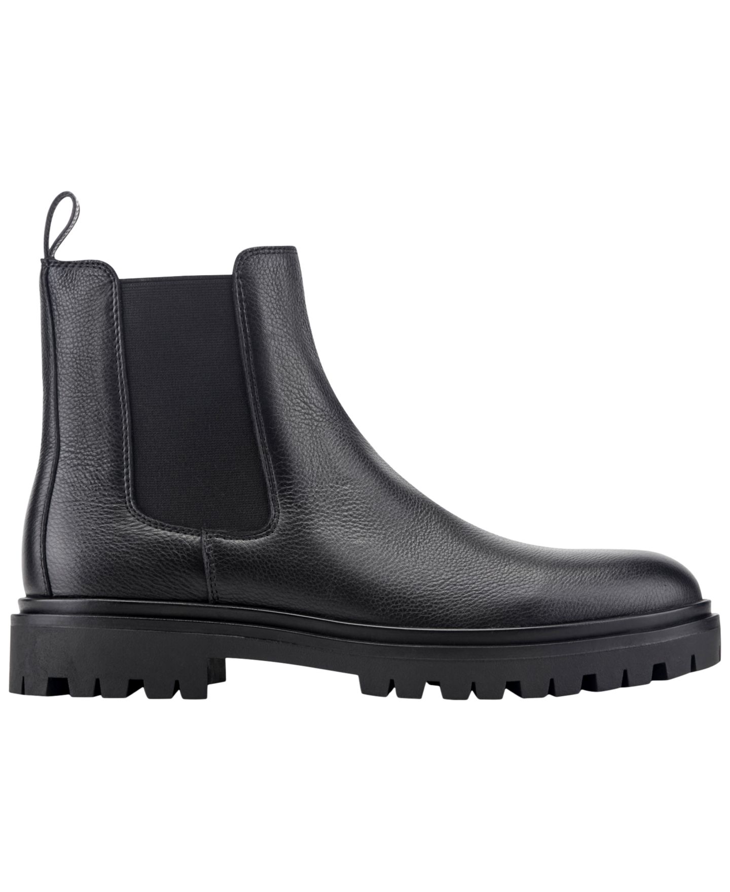 Мужские ботинки Kenneth Cole New York Baylin Leather Chelsea Lug-Sole, цвет: Чёрный — фото 2