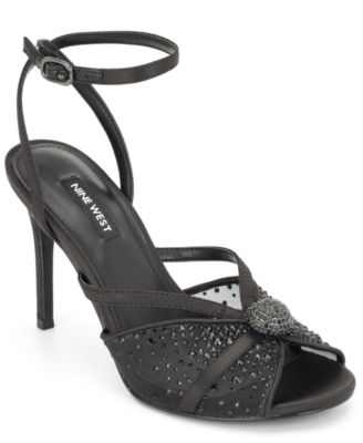 Women's Bay Sheer Crystal Embellished Stiletto Sandals