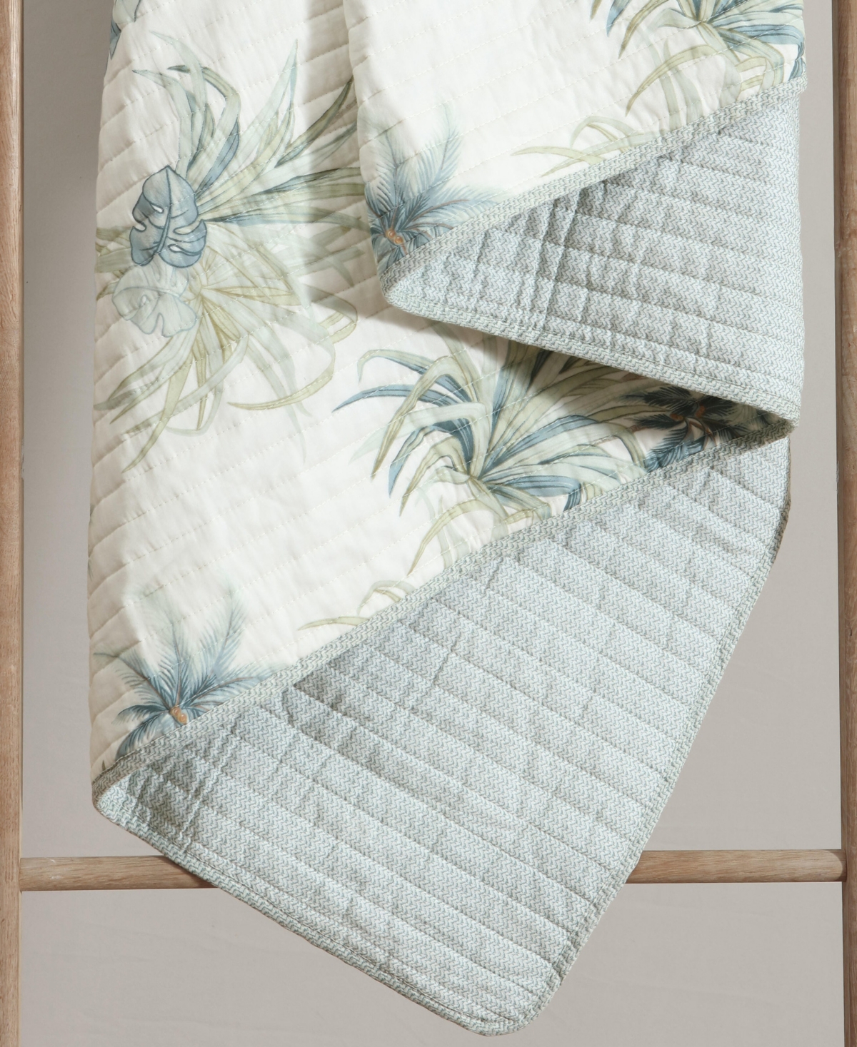 Tommy Bahama Home Serenity Palms Cotton Reversible Quilt