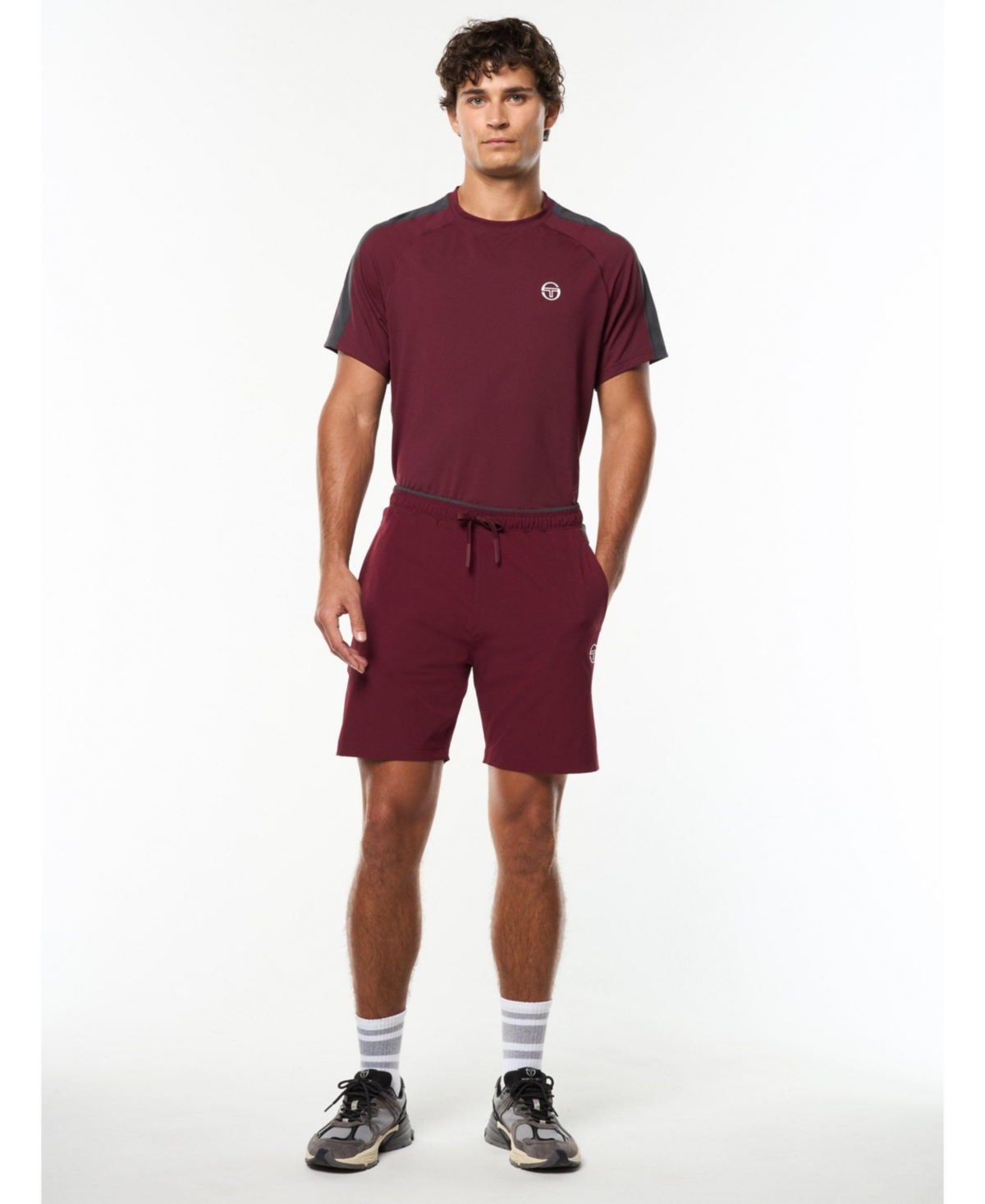 Sergio Tacchini Men's Trattino Performance Regular-Fit Shorts, 6" Inseam