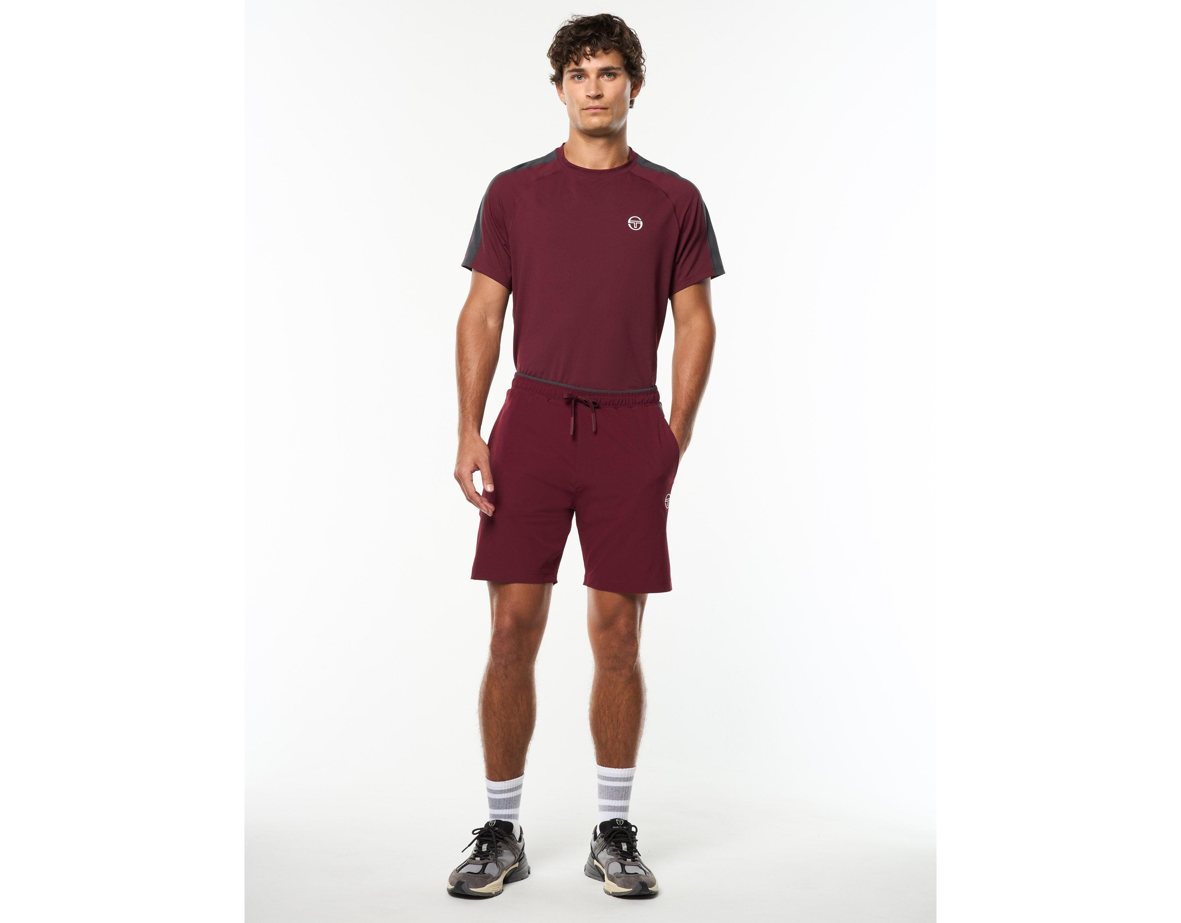 Sergio Tacchini Men's Trattino Performance Regular-Fit Shorts, 6" Inseam