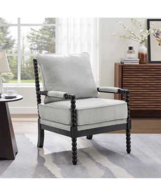 Belvoir Upholstered Spool Accent Chair