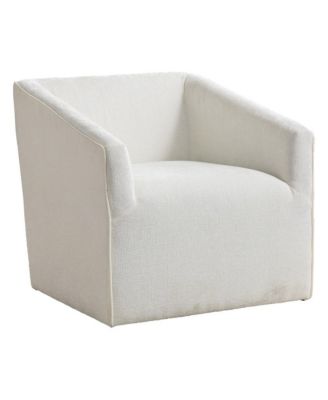 Nice Modern Upholstered Barrel Armchair, 360 Degree Swivel