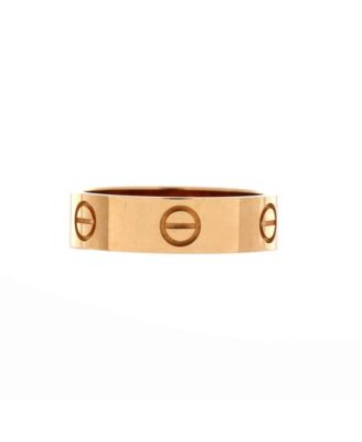 Love Band Ring in 18K Yellow Gold