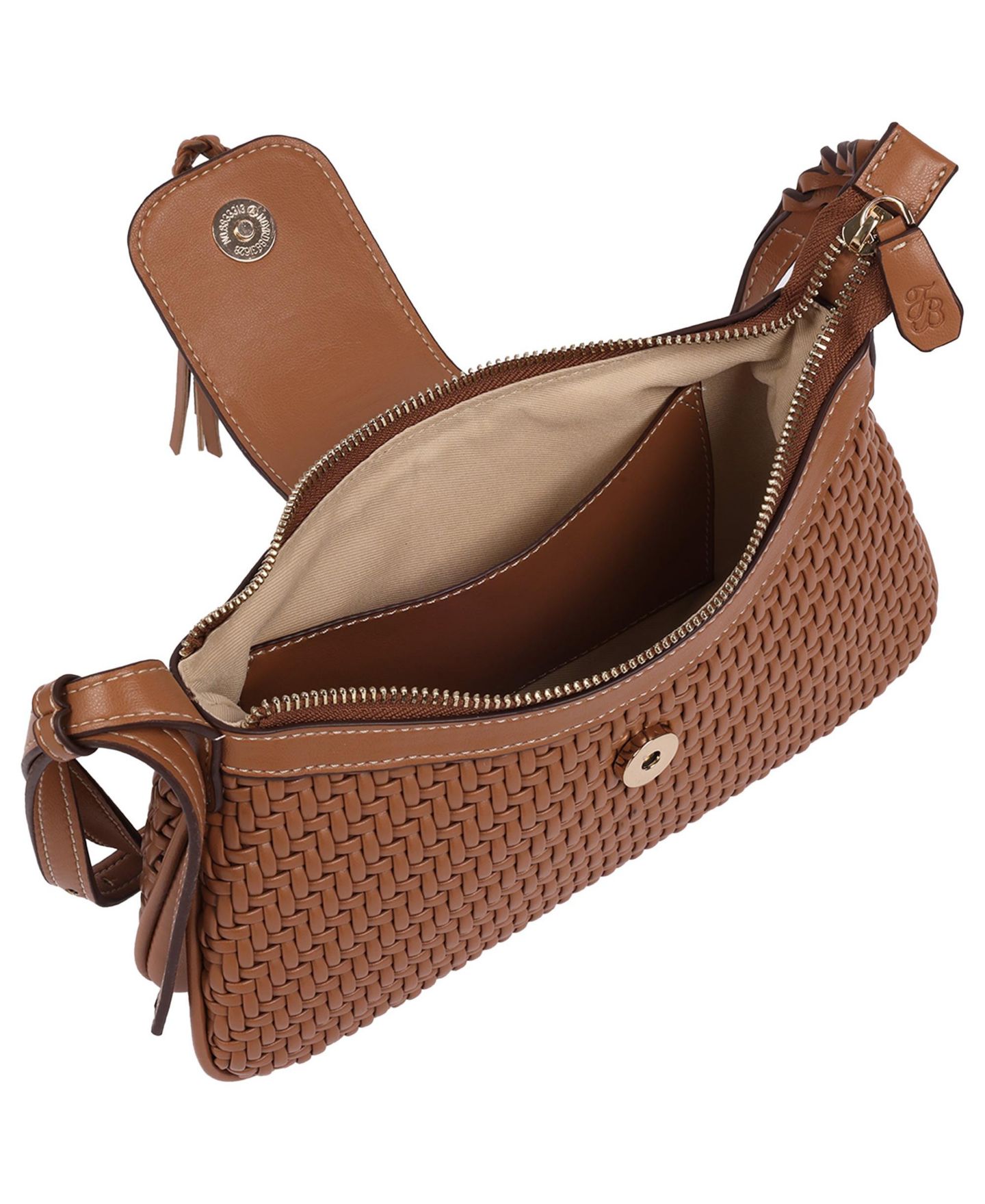 Женская сумка Tommy Bahama Tassel Tab Woven Shoulder, цвет: Nutmeg — фото 6