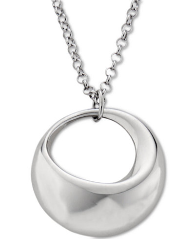Nambé Crescent Pendant Necklace in Sterling Silver, Only at Macy's