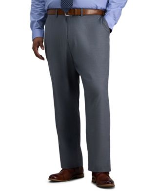 Men's Micro Check Classic-Fit Stretch Dress Pants