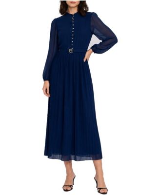 Women's Adira A-Line Mock Neck Long Sleeve Dress