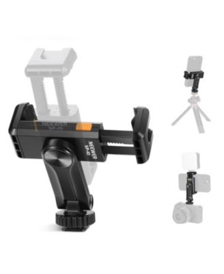 360-Degree Rotatable Cold Shoe Phone Tripod Mount Holder [Compatible with Smartphones 2.36" to 3.54" Wide]
