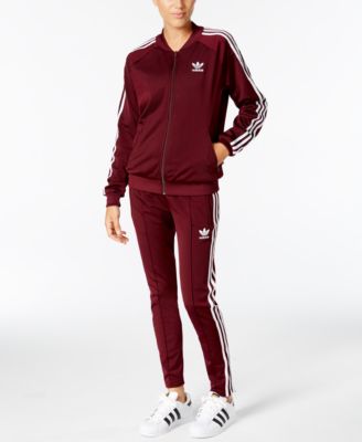 adidas tracksuit burgundy womens
