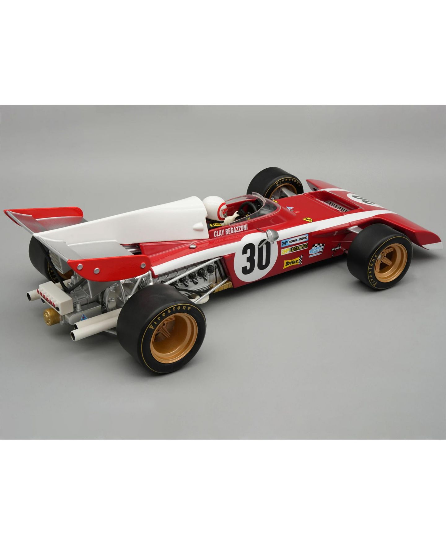 Детская игрушка Tecnomodel 1/18 Scale Ferrari 312 B2 Formula 1 Mythos Series Model Car with Figure — фото 2