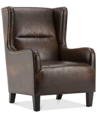 Simpli Home - Vereen Wingback Chair, Direct Ship