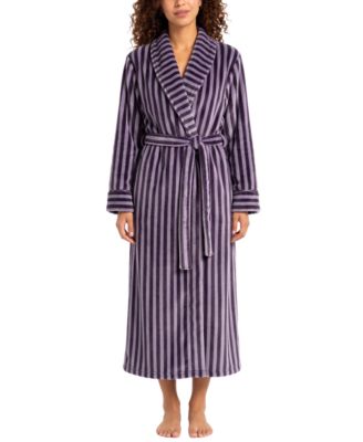 Women's Shadow Stripe Fleece Robe