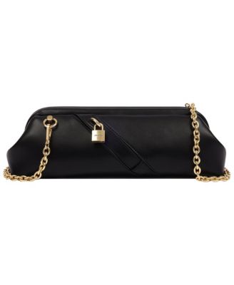 Women's Bloomwood Clutch with Lock Detail and Chain Strap