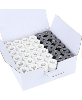 144 Pack Spun Polyester Prewound Bobbin Thread Soft Sewing Embroidery