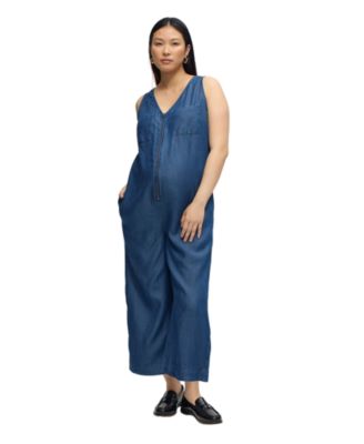 Women's Ingrid + Isabel Wide Leg Chambray Nursing Jumpsuit