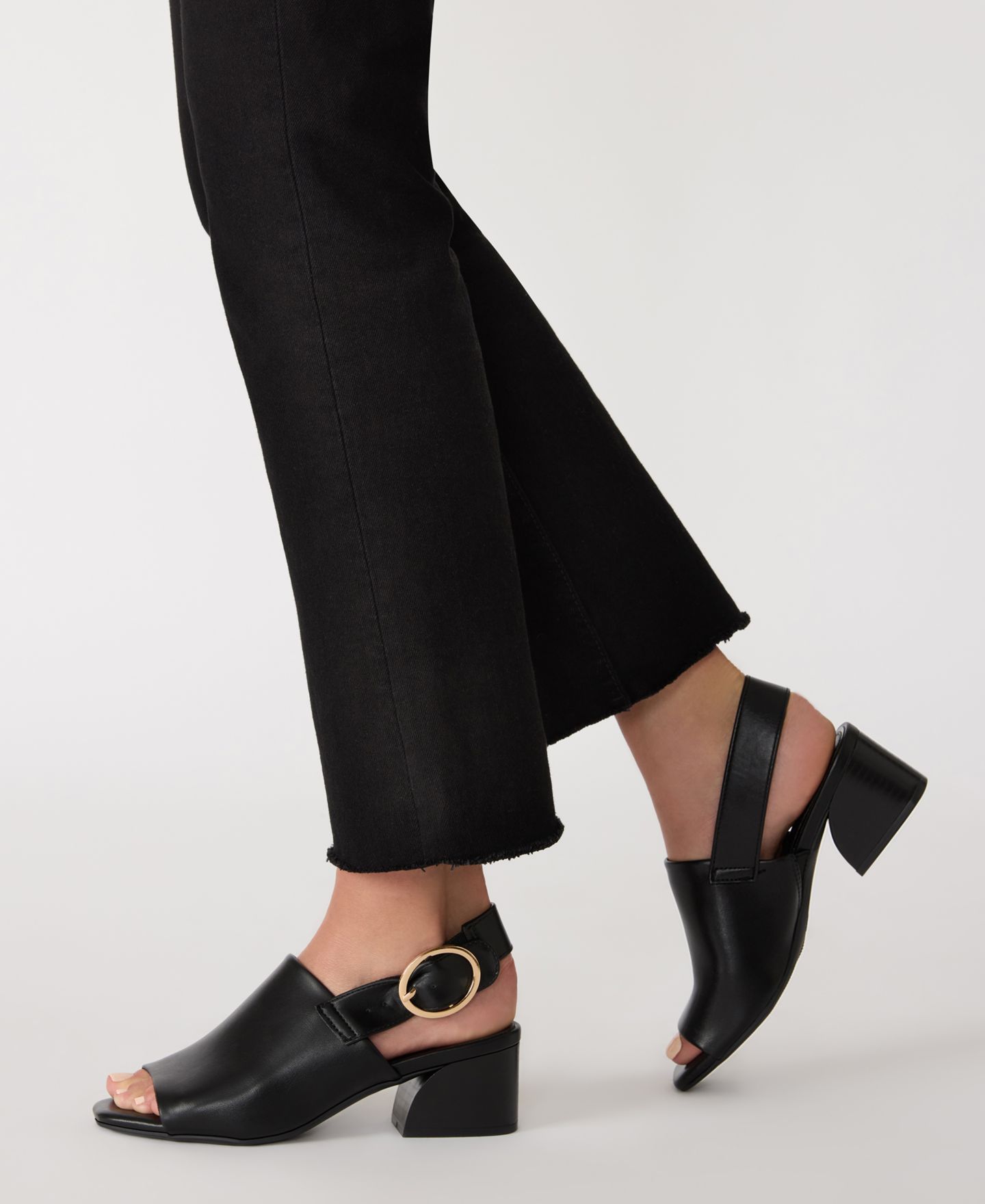 Женские ботинки Anne Klein Maddy Square Toe Shooties, цвет: Чёрный гладкий — фото 8