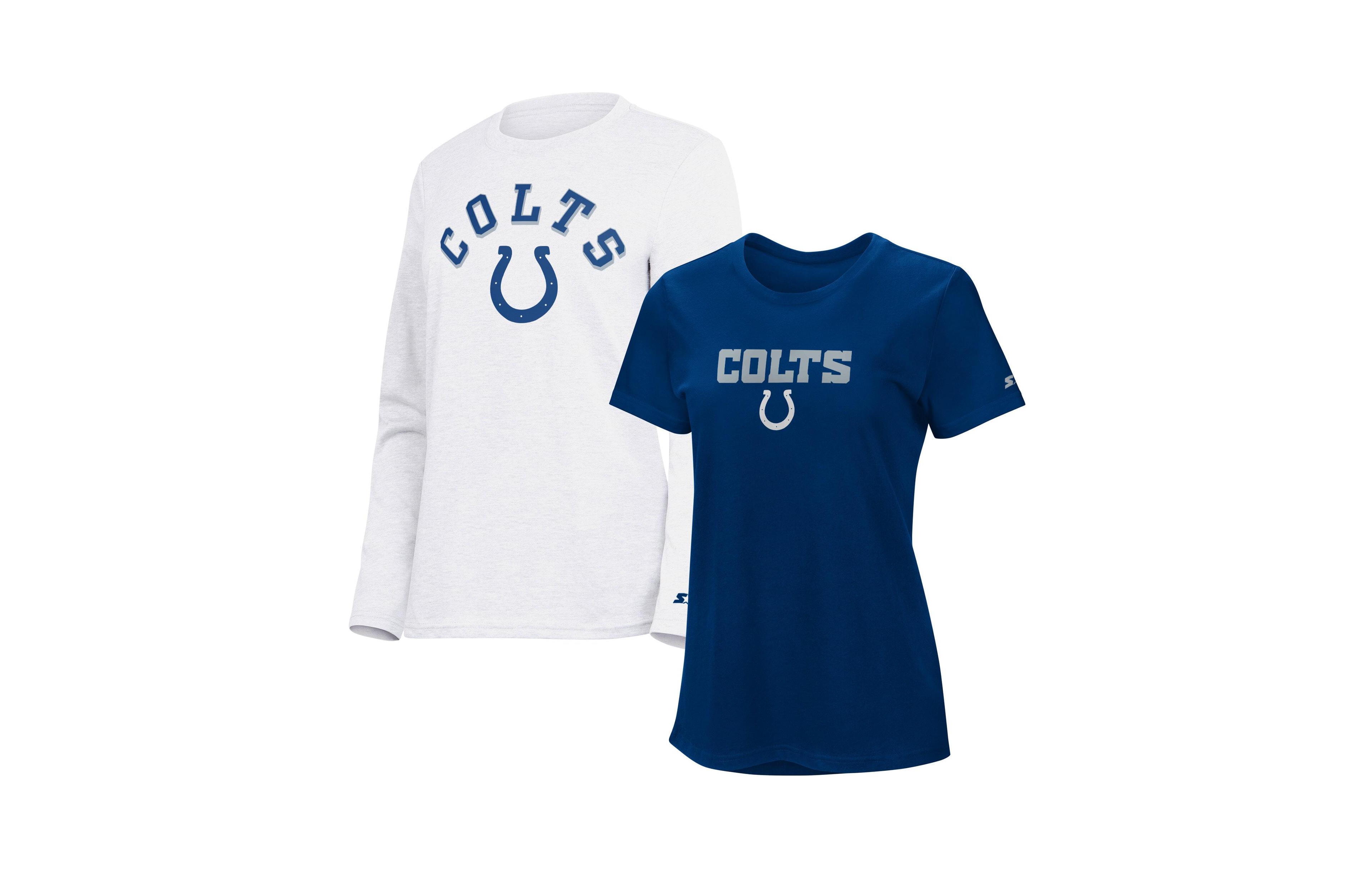 Starter Women's Indianapolis Colts Short-Sleeve and Long-Sleeve T-Shirt, 2-Piece Set