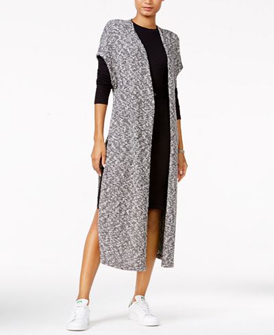 chelsea sky Marled Duster Cardigan & Drawstring Pencil Skirt, Only at Macy's