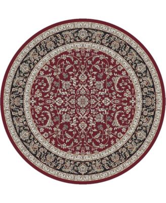 Navelli Kashan 5'3" x 5'3" Round Area Rug