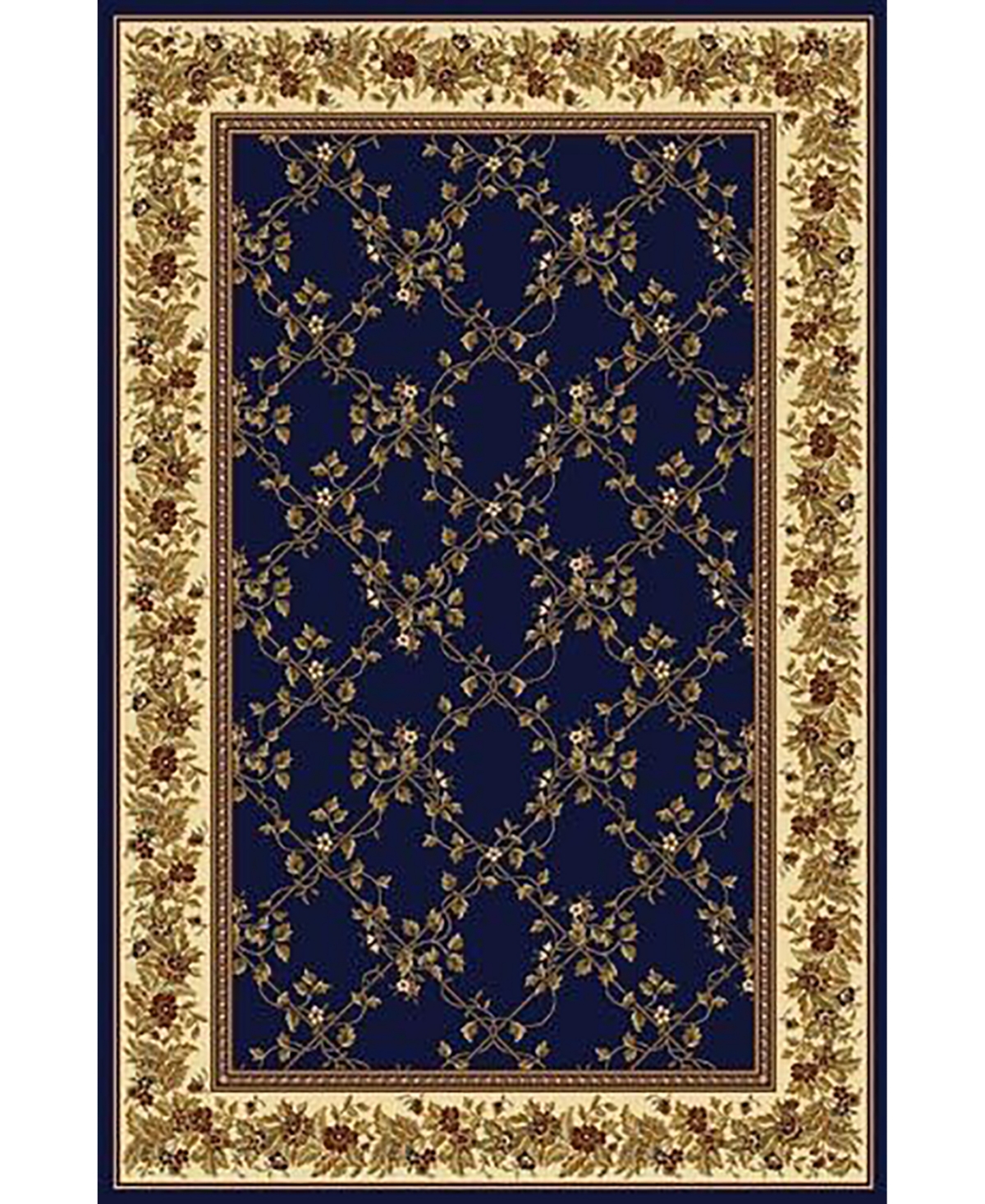 Closeout! Km Home Navelli Blue 5'5" x 8'3" Area Rug