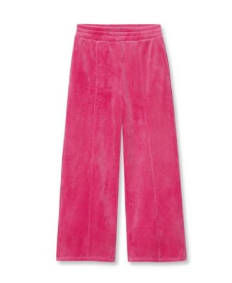 Kid's Girls Plush Rib Wide Leg Pants