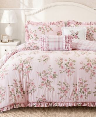 Elena Floral 5-Piece Comforter Set, Full/Queen
