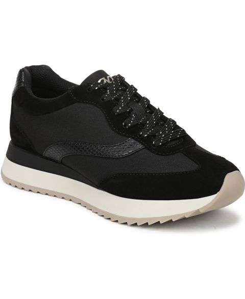 Женские кроссовки Naturalizer Wesley Retro Low-Top, цвет: Чёрный замшевый искусственный