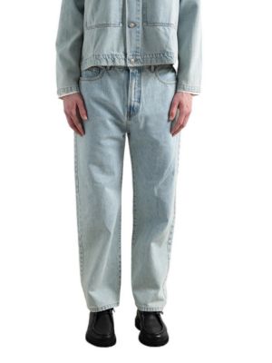 Men's Light Wash Relaxed-Fit Jeans