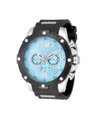 Men's Quartz I-Force Water-Resistant Black Rubber Watch, 50mm