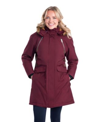 Women's Water Resistant Hooded Insulated Parka