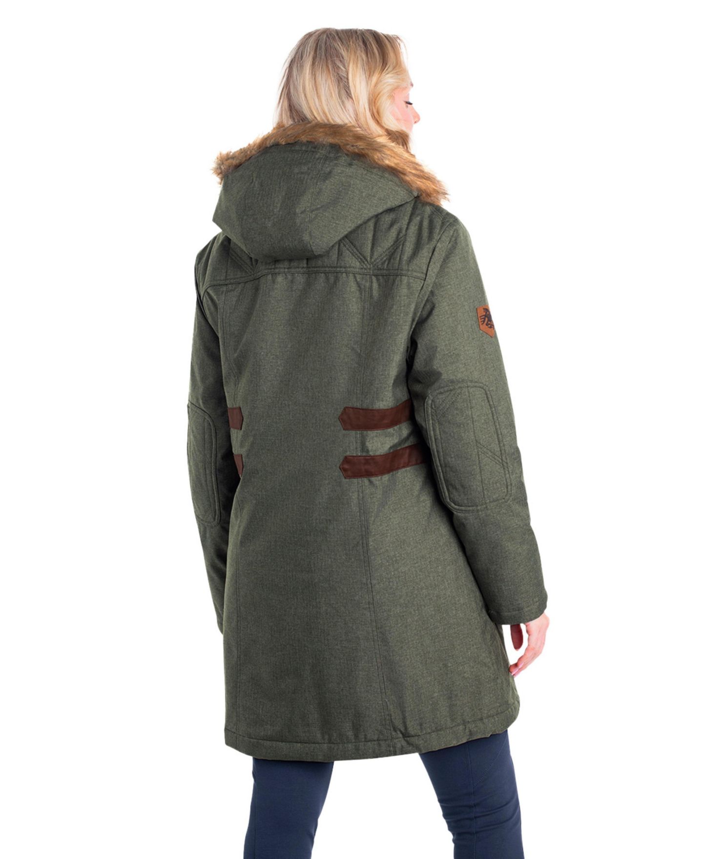 Женская куртка Legendary Whitetails Water Resistant Hooded Insulated, цвет: Армейский — фото 2