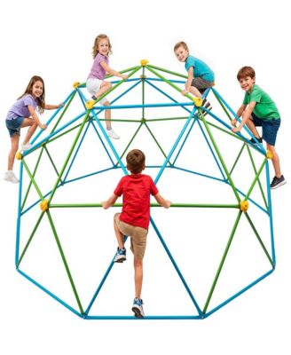 10 FT Climbing Dome for Kids Ages 4-12, Steel Outdoor Jungle Gym and Monkey Bars for Backyard Active Play