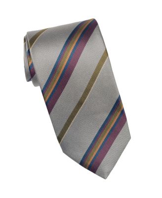 Men's Lugano Silk Jacquard Stripe Classic Tie