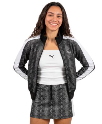 Women's T7 Snake Aop Mock-Neck Track Jacket