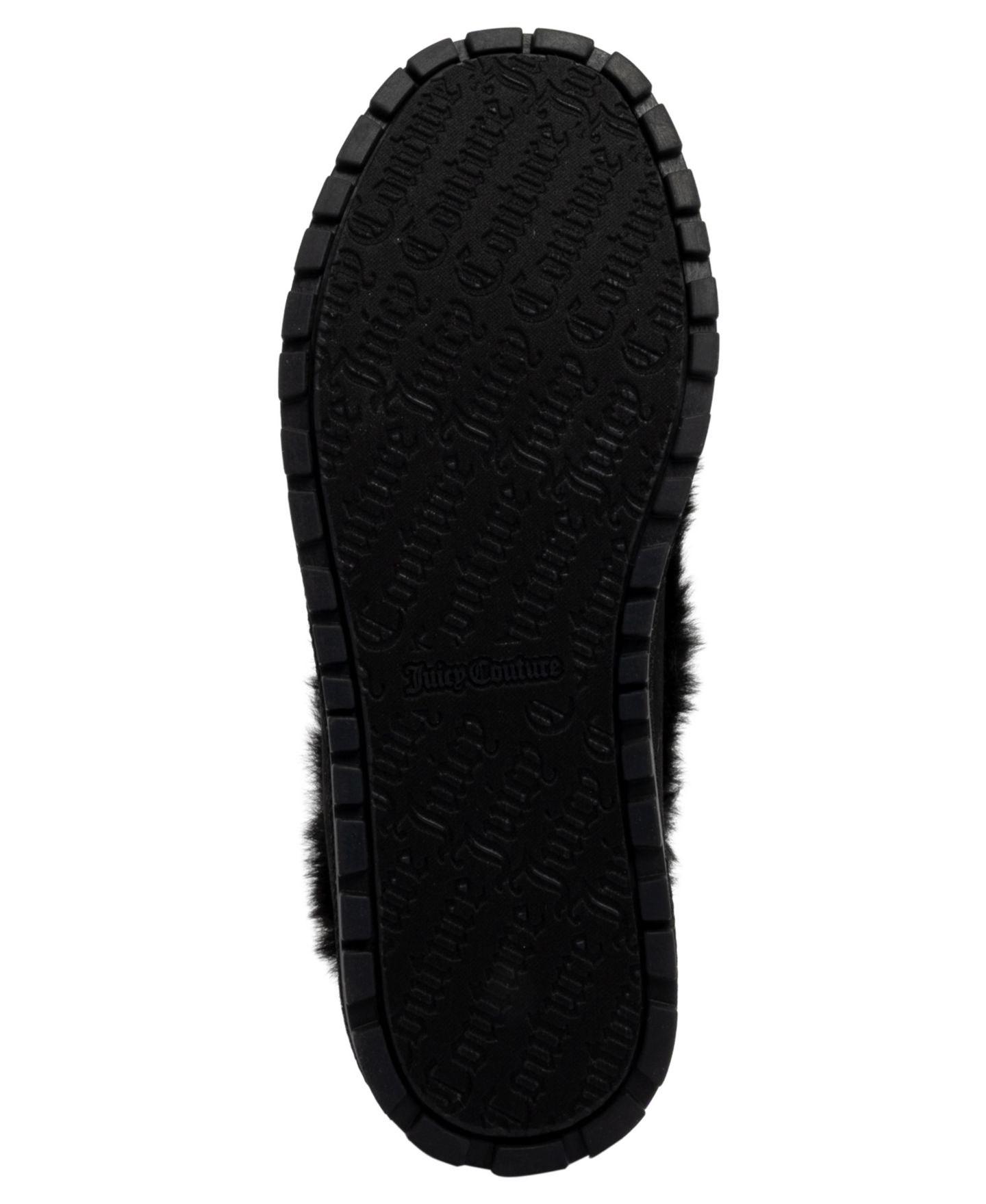 Женские балетки Juicy Couture Bobby Plush Round Toe Faux Suede Flats, цвет: Чёрный — фото 5