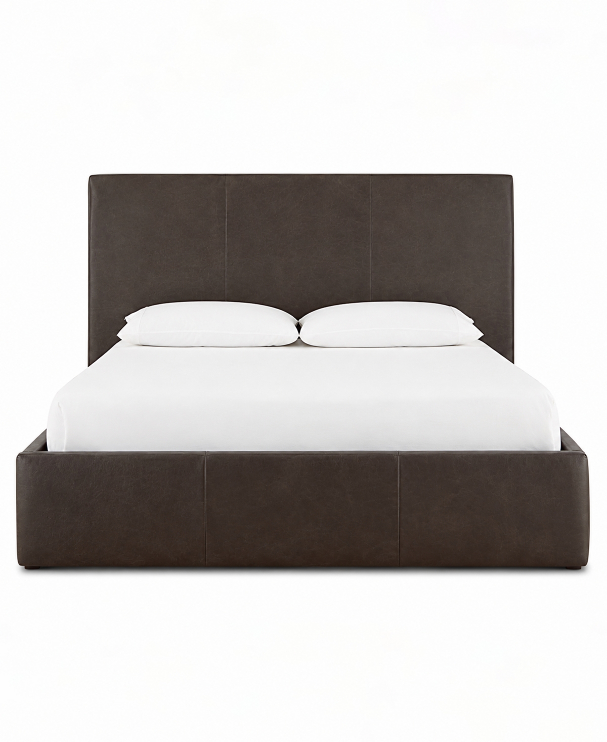 Tivie King Leather High-Headboard Bed