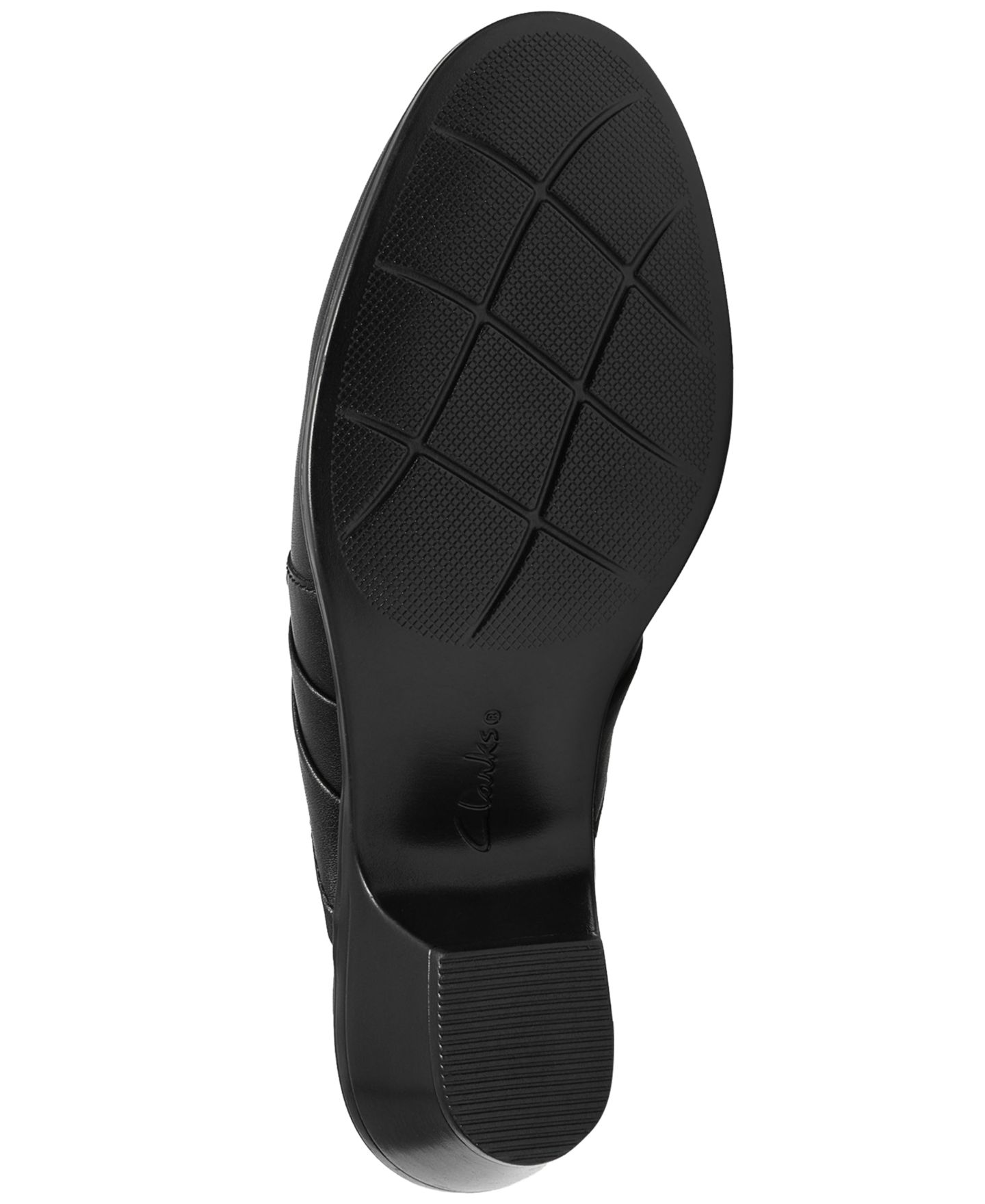 Женские сабо Clarks Emily2 Eliza Block Heel Leather Mules, цвет: Чёрный кожаный — фото 5