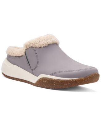 Women's Aydria Ray Faux Fur Collar Round Toe Mules