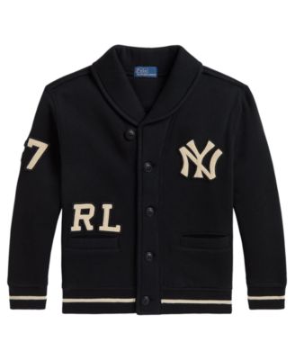 Boys' 2T-7 New York Yankees Shawl-Collar Cardigan