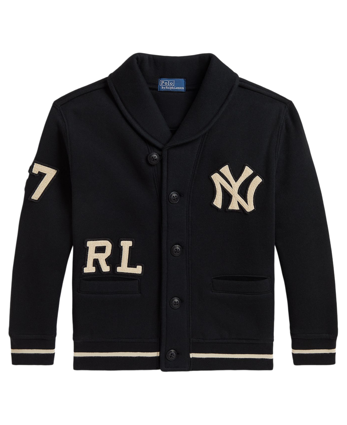 Polo Ralph Lauren Boys' 2T-7 New York Yankees Shawl-Collar Cardigan