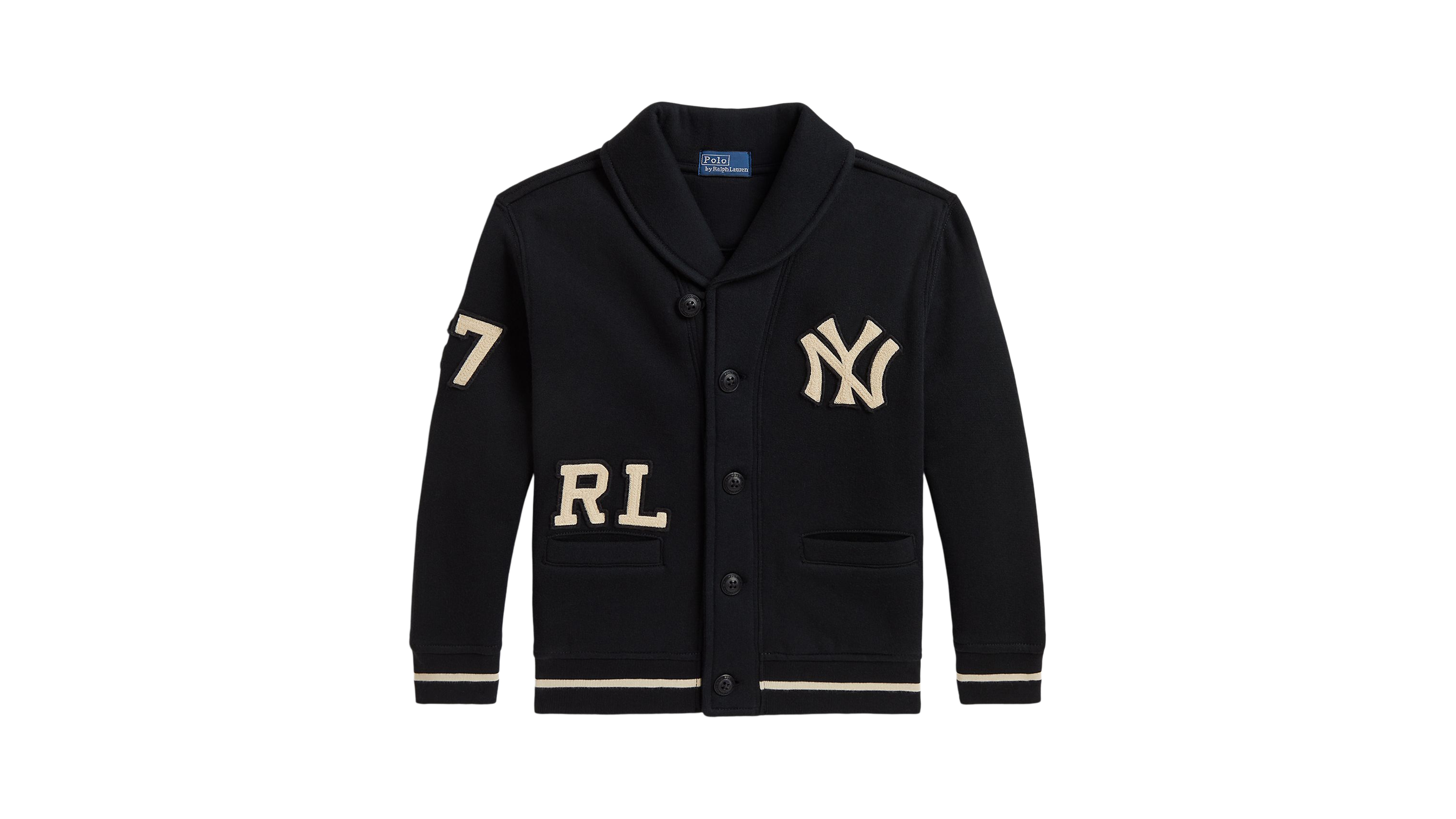 Polo Ralph Lauren Boys' 2T-7 New York Yankees Shawl-Collar Cardigan