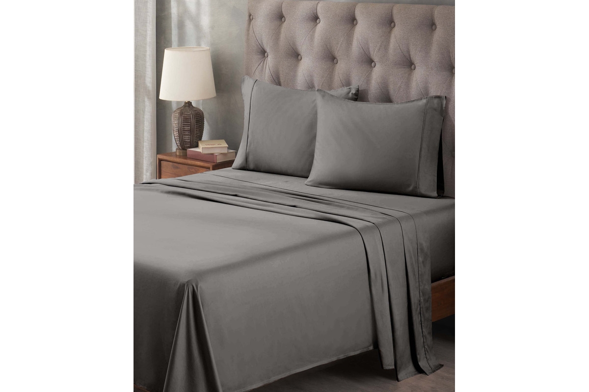 Superior Egyptian Cotton 400 Thread Count Solid Deep Pocket Sheet Set, Split King