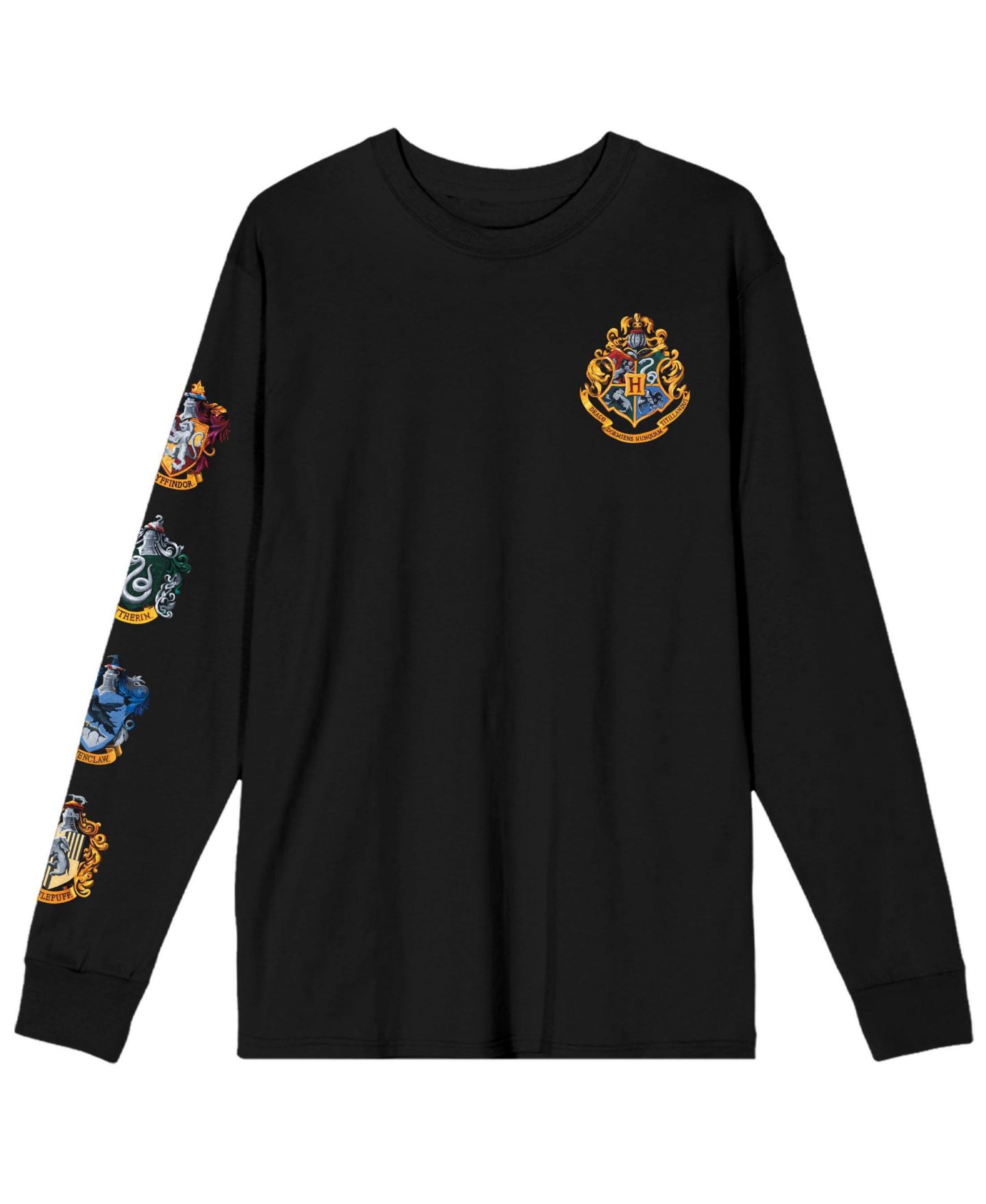 Мужская футболка Harry Potter Hogwarts House Long Sleeve, цвет: Чёрный — фото 2