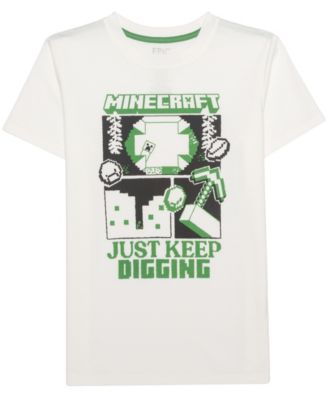 Boys' 5-20 Just Keep Digging Minecraft Graphic T-Shirt