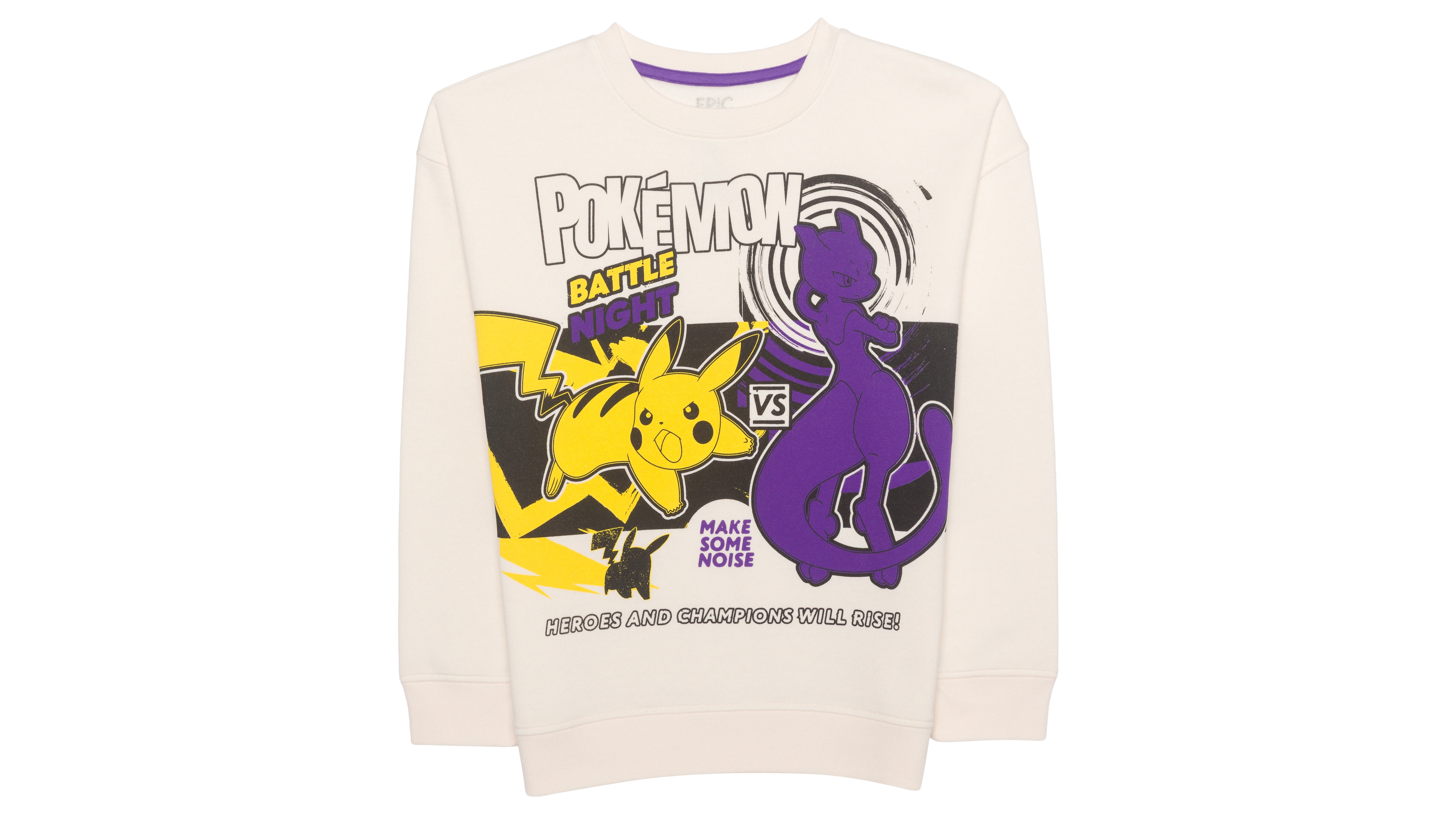 Epic Threads Boys' 8-20 Pokemon Battle Night Long-Sleeve Crewneck Screen-Print Sweatshirt, Macy's Exclusive